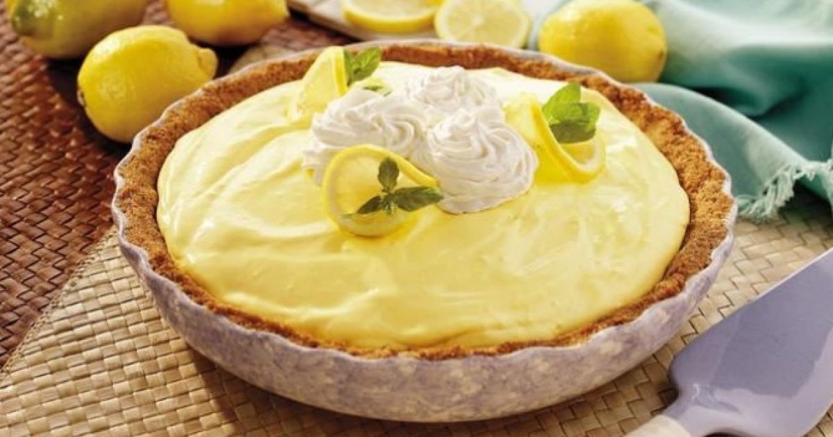 Crostata a limone in soli 10 minuti con crema Senza Cottura!