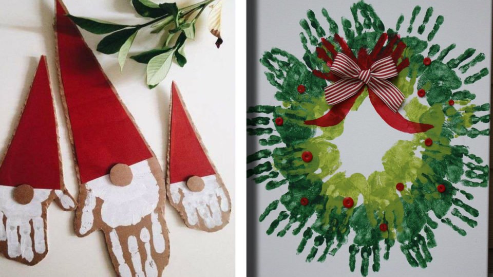 Lavoretti Di Natale Su Pinterest.Lavoretti Di Natale 23 Idee Di Decorazioni Con Le Manine