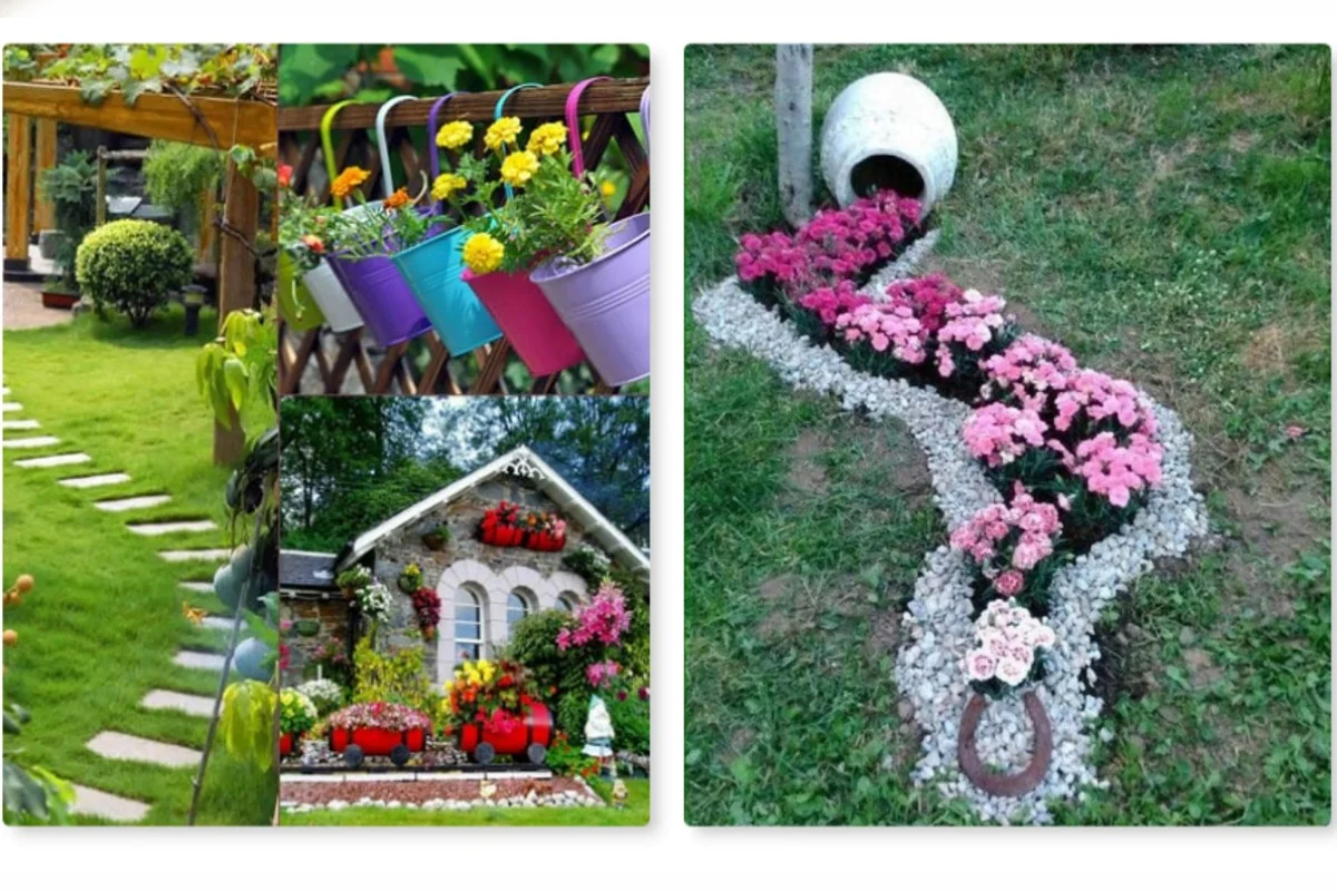 Riciclo in giardino: 22 idee per decorare con il riciclo creativo