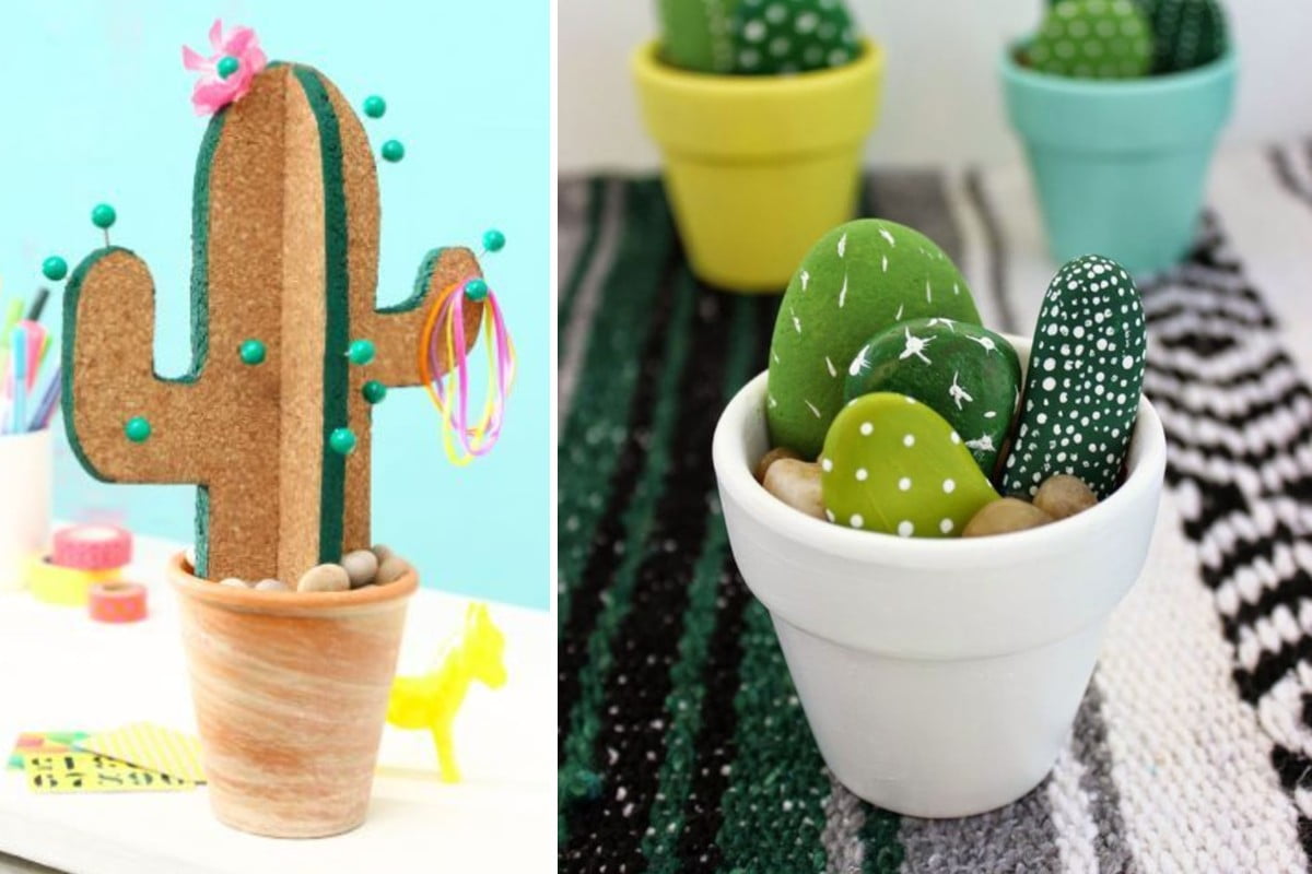 Cactus decorativi fai da te: ecco come realizzarli con diversi