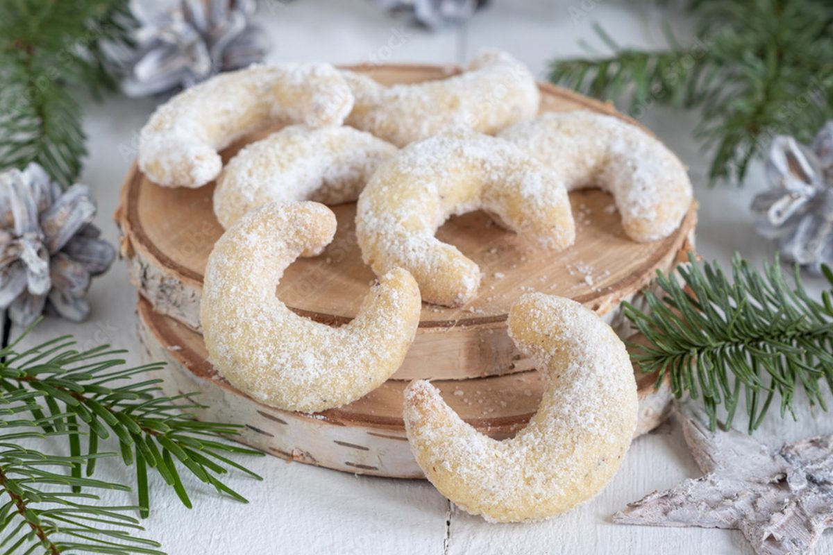 Le mezze lune alla vaniglia: i biscotti natalizi che portano fortuna!