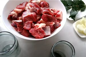 conservare la carne intatta per conservare la carne