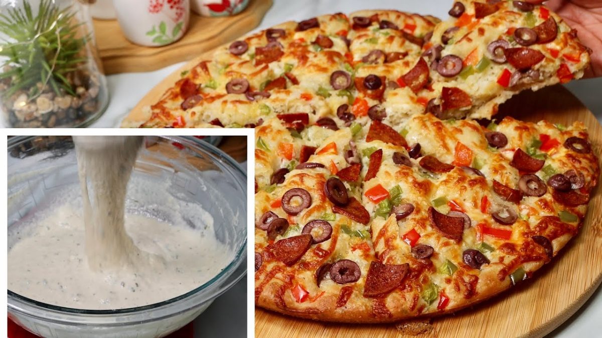 La Pizza senza impastare: facilissima e senza toccare mai l'impasto
