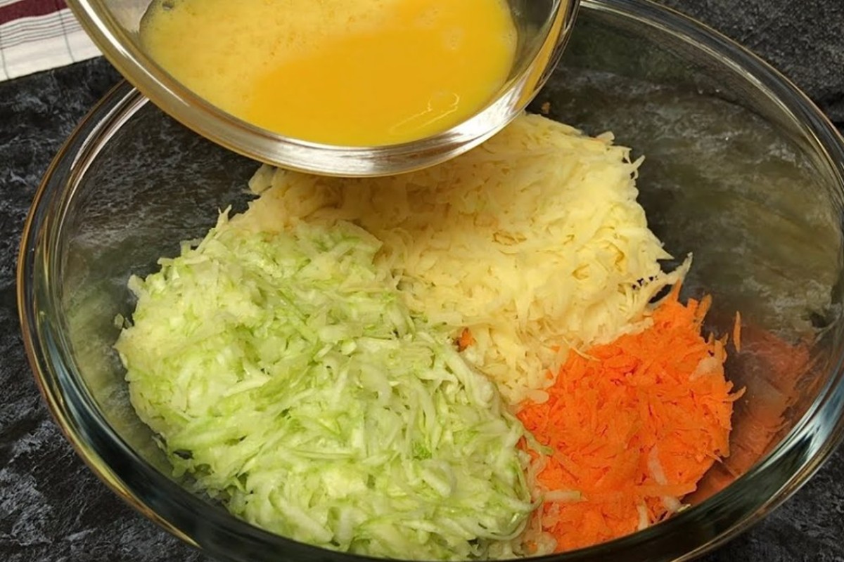 grattugiare le zucchine la carota crocchette verdure