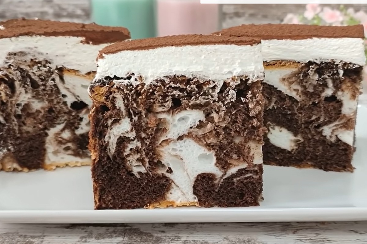 questa torta al cioccolato ariosa torta marmorizzata sofficissima