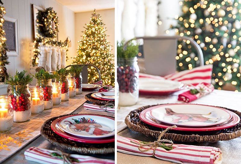 5 idee creative per addobbare content Addobbare la tavola di Natale con ginepro e mirtilli