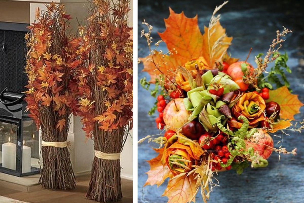 idee per decorare la casa foglie autunno