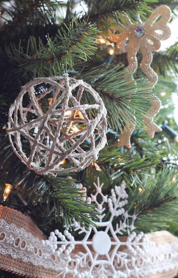 Twine Ball Ornaments via lovegrowswild