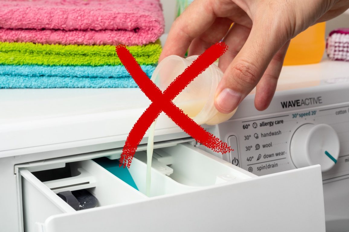 allarme rosso per la lavatrice lavatrice detersivo